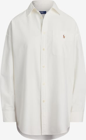 balts Polo Ralph Lauren Blūze 'Oxford': no priekšpuses
