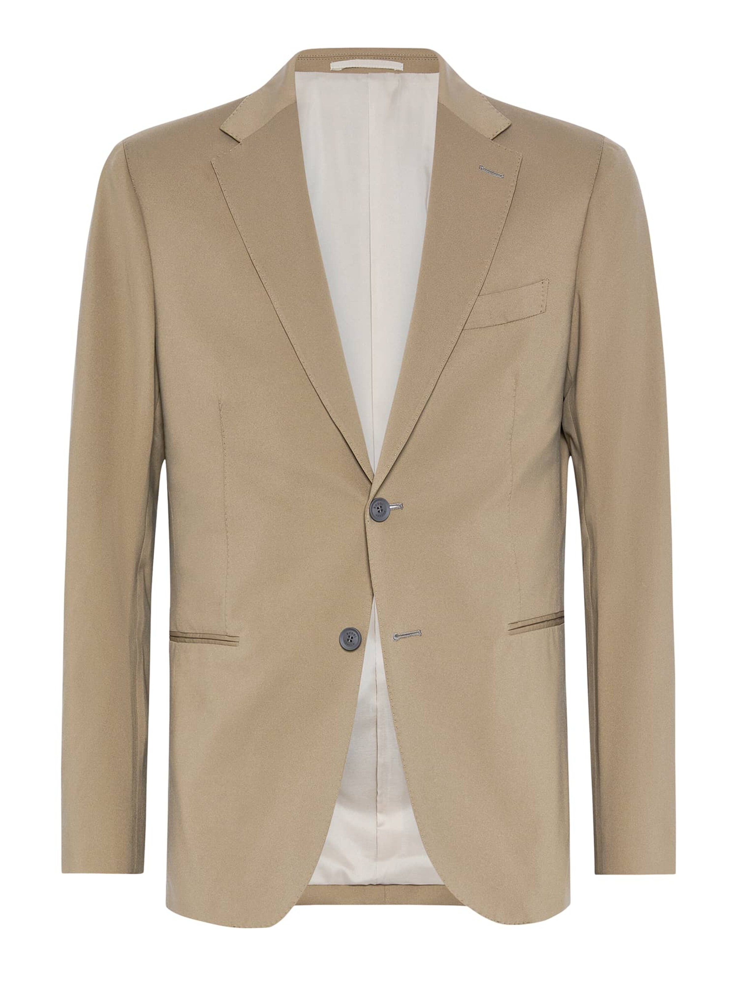 Coupe slim Veste de costume 'B-Tech' Boggi Milano en beige : devant