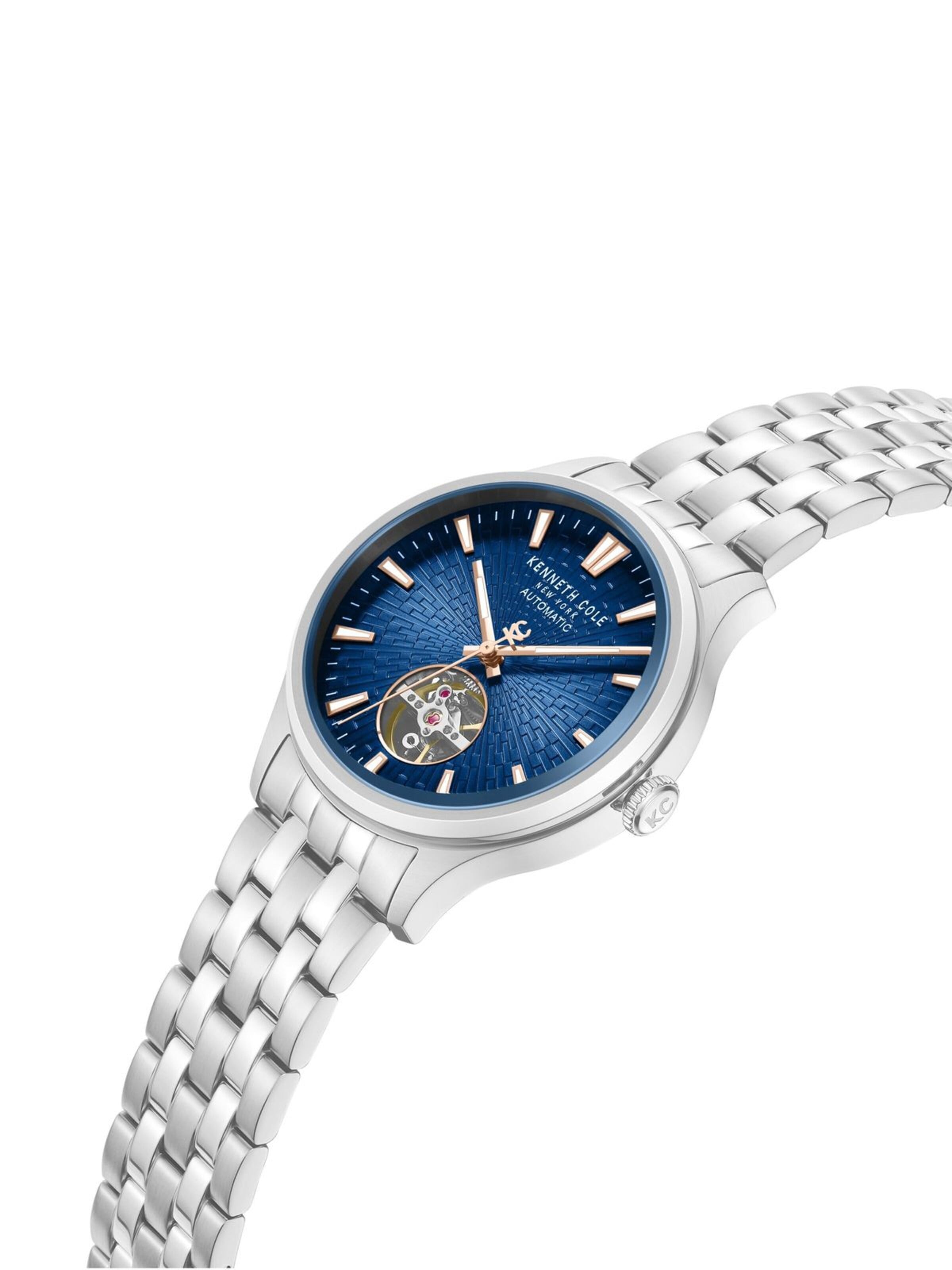 Kenneth Cole Analogové hodinky 'Automatic watch Newport' – modrá