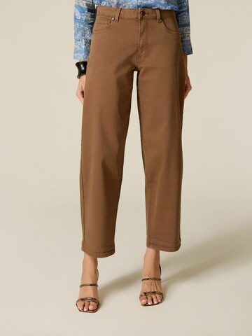 Loosefit Pantalon oltre en marron