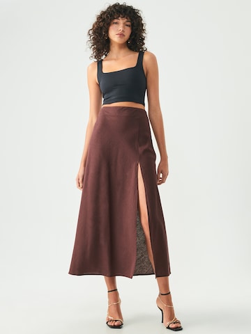 Sável Skirt 'KENNA' in Brown: front