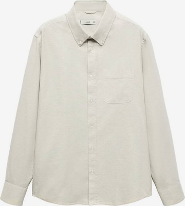 MANGO MAN Button Up Shirt 'Oxford' in Green: front