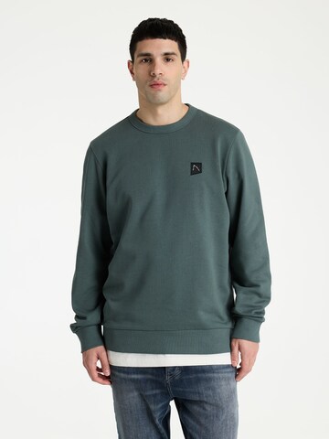Sweat-shirt 'Toby' CHASIN' en vert : devant
