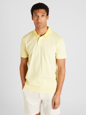 BOSS - Camisa 'PeoxfordNew' em amarelo: frente