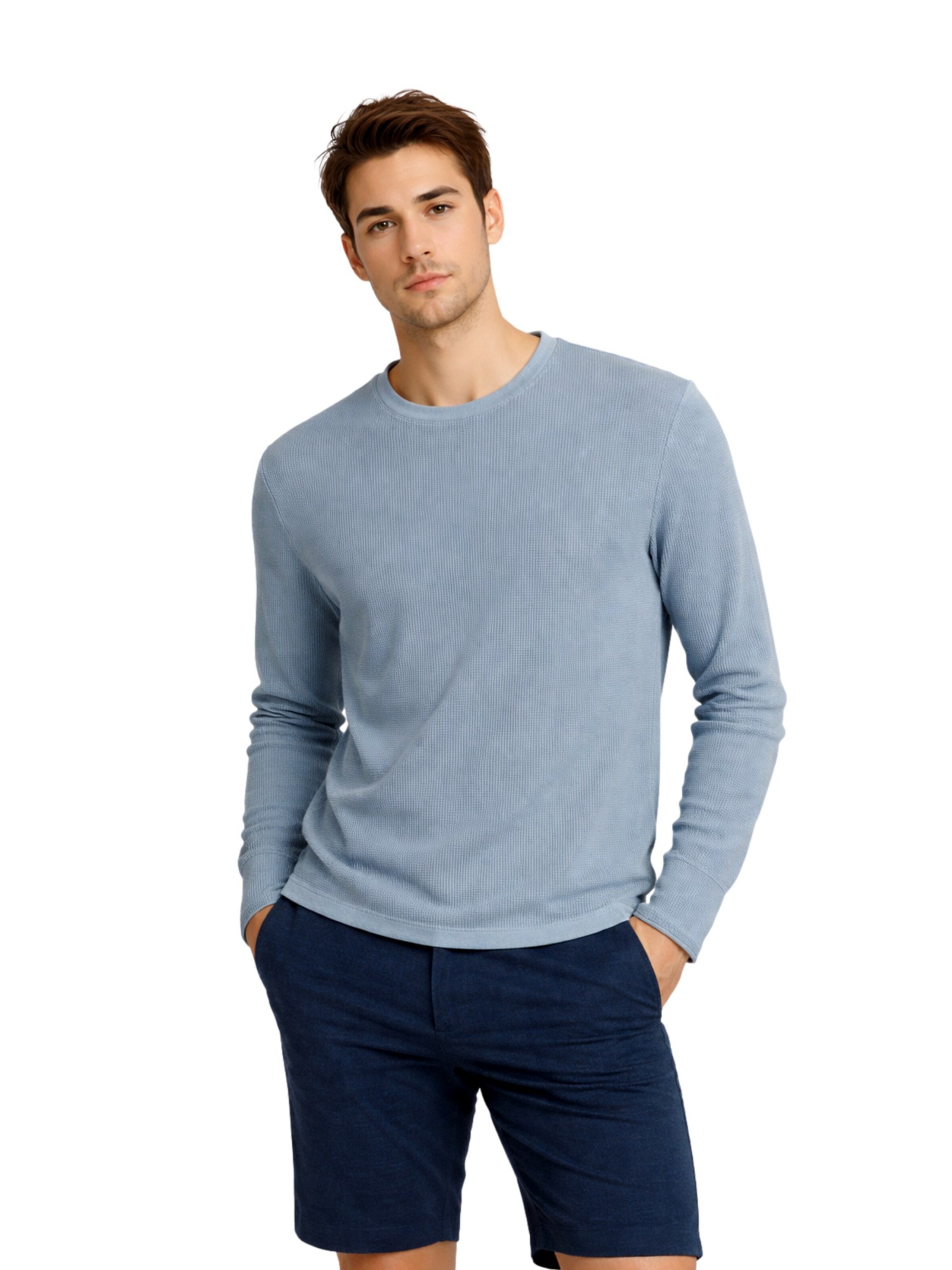 INDICODE Trui in Blauw: voorkant