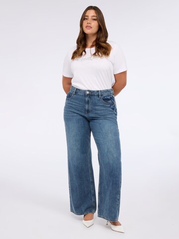 T-shirt Fiorella Rubino en blanc