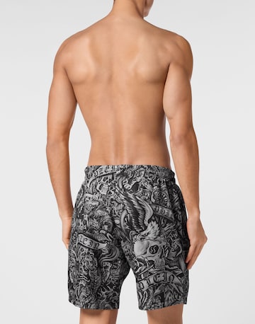Philipp Plein - Calções de banho 'Tattoo' em preto