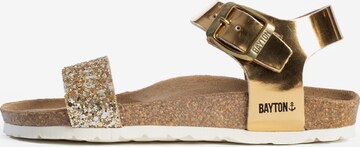 Bayton Sandal 'Tyche' i guld: framsida