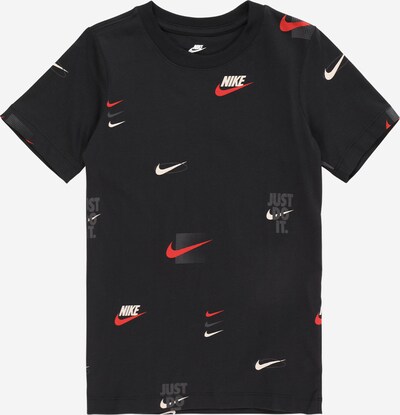 Nike Sportswear Shirt in de kleur Donkergrijs / Rood / Zwart / Wit, Productweergave