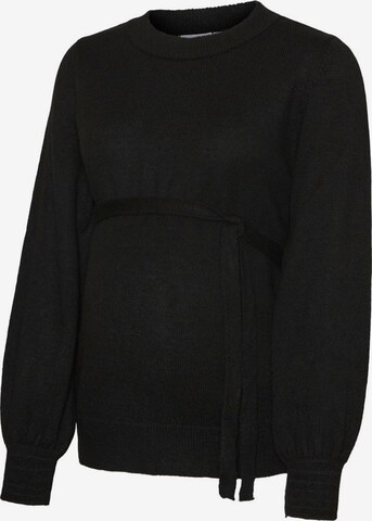 MAMALICIOUS Sweater 'NEWANNE' in Black: front