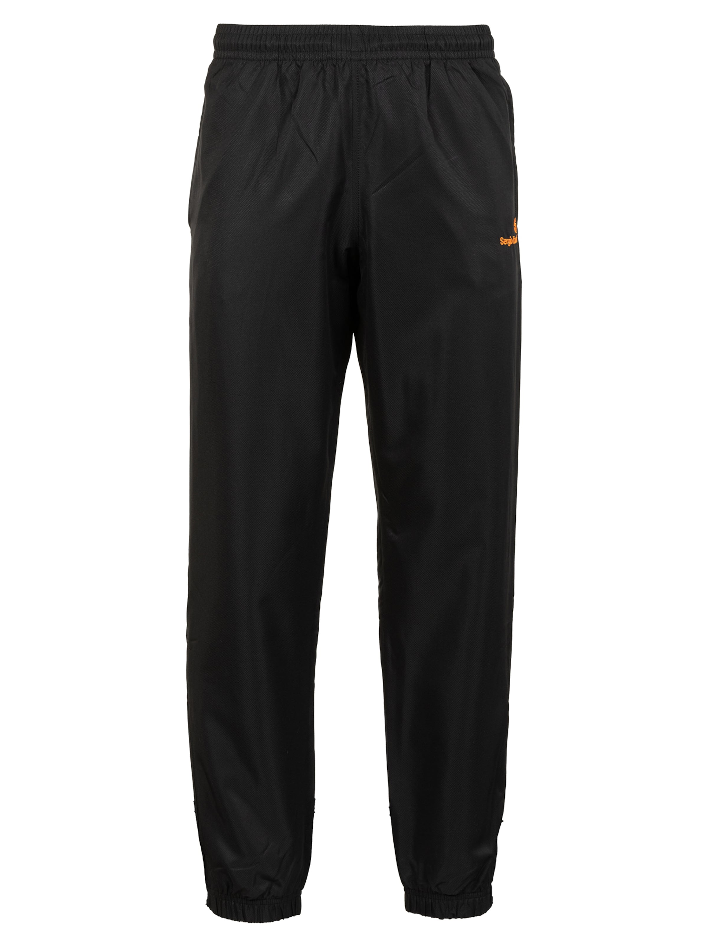 Sergio Tacchini Slimfit Sporthose 'CARSON' in Schwarz: Vorderseite