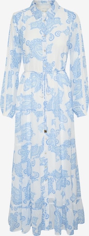 Cream Shirt dress 'Samira' in Blue: front