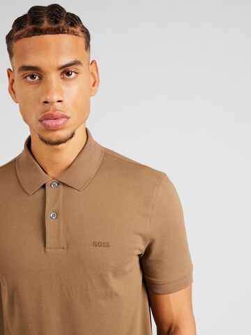 BOSS Poloshirt 'Pallas' in Braun