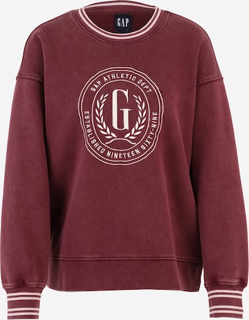 Sweat-shirt Gap Petite en rouge : devant