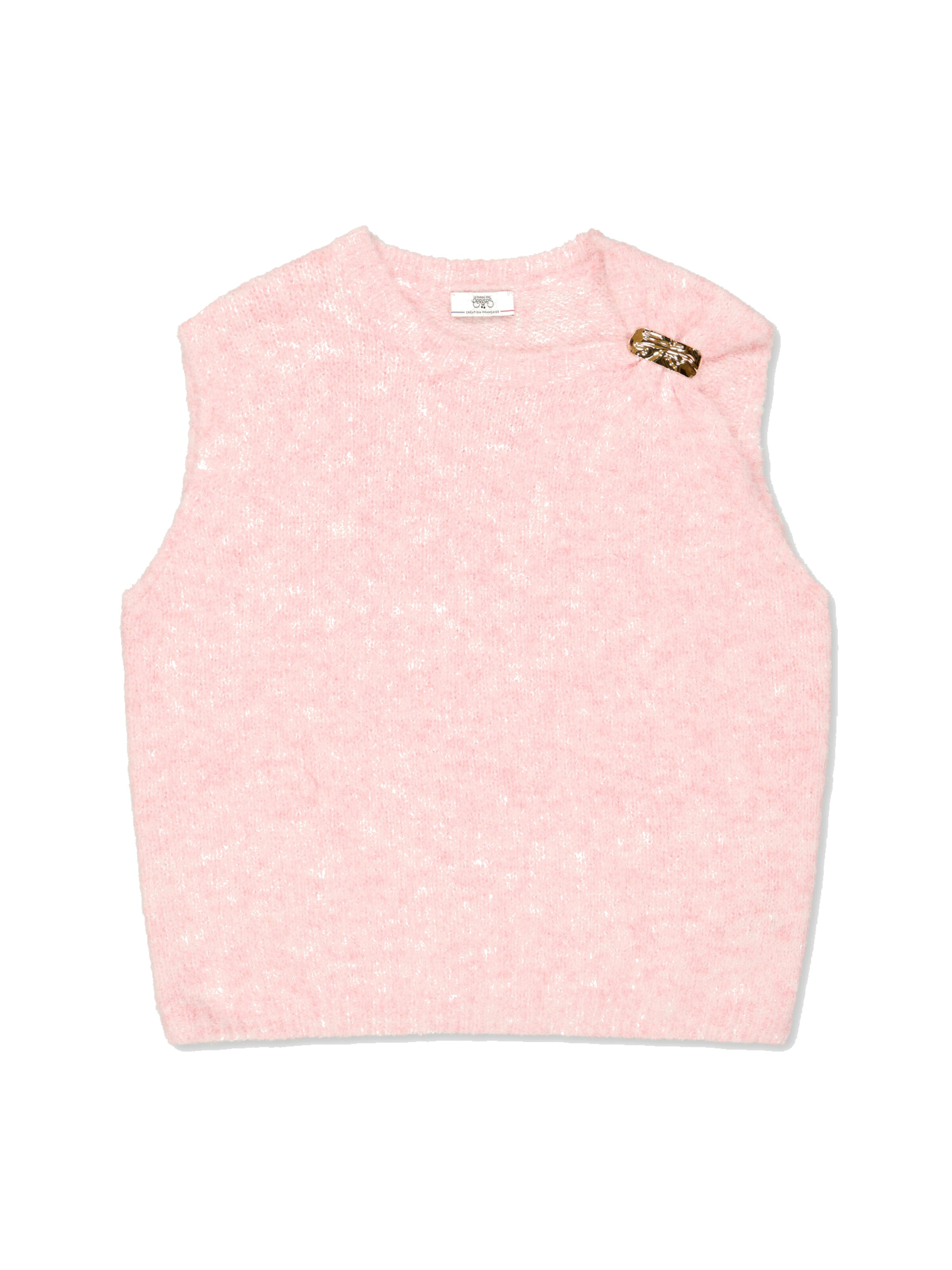 Pull-over Le Temps Des Cerises en rose : devant