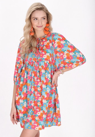 Robe IZIA en bleu : devant