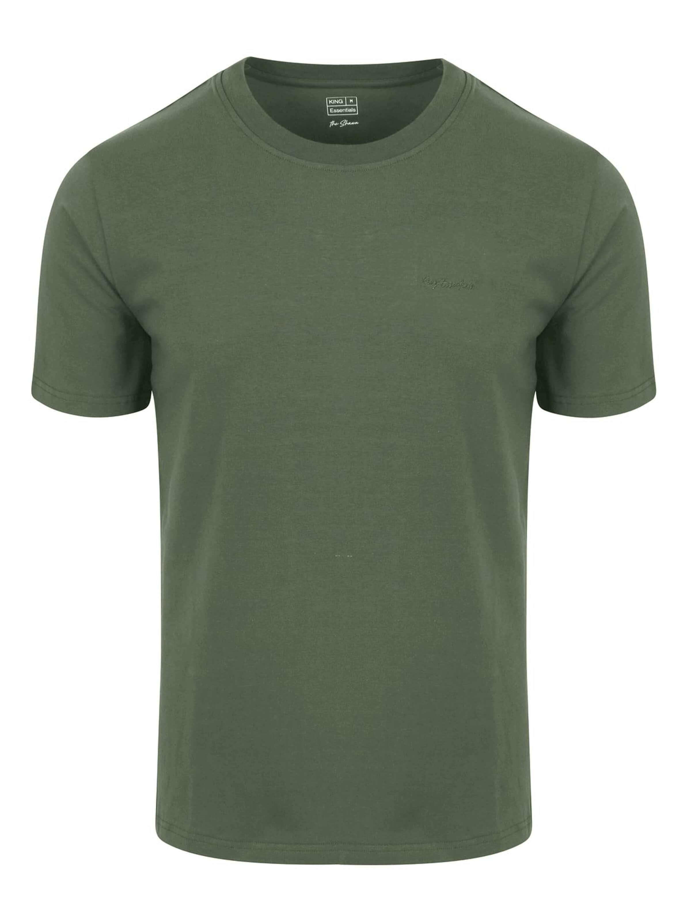 KING Essentials Shirt 'The Shawn'‌‌‌‌‌‌‌‌‌‌ in Grün: Vorderseite