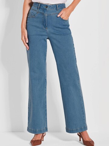 Goldner Wide leg Jeans in Blauw: voorkant