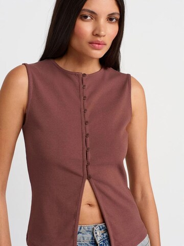 Dilvin Top in Brown