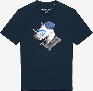 T-Shirt ' Nashorn ' Watapparel en bleu : devant