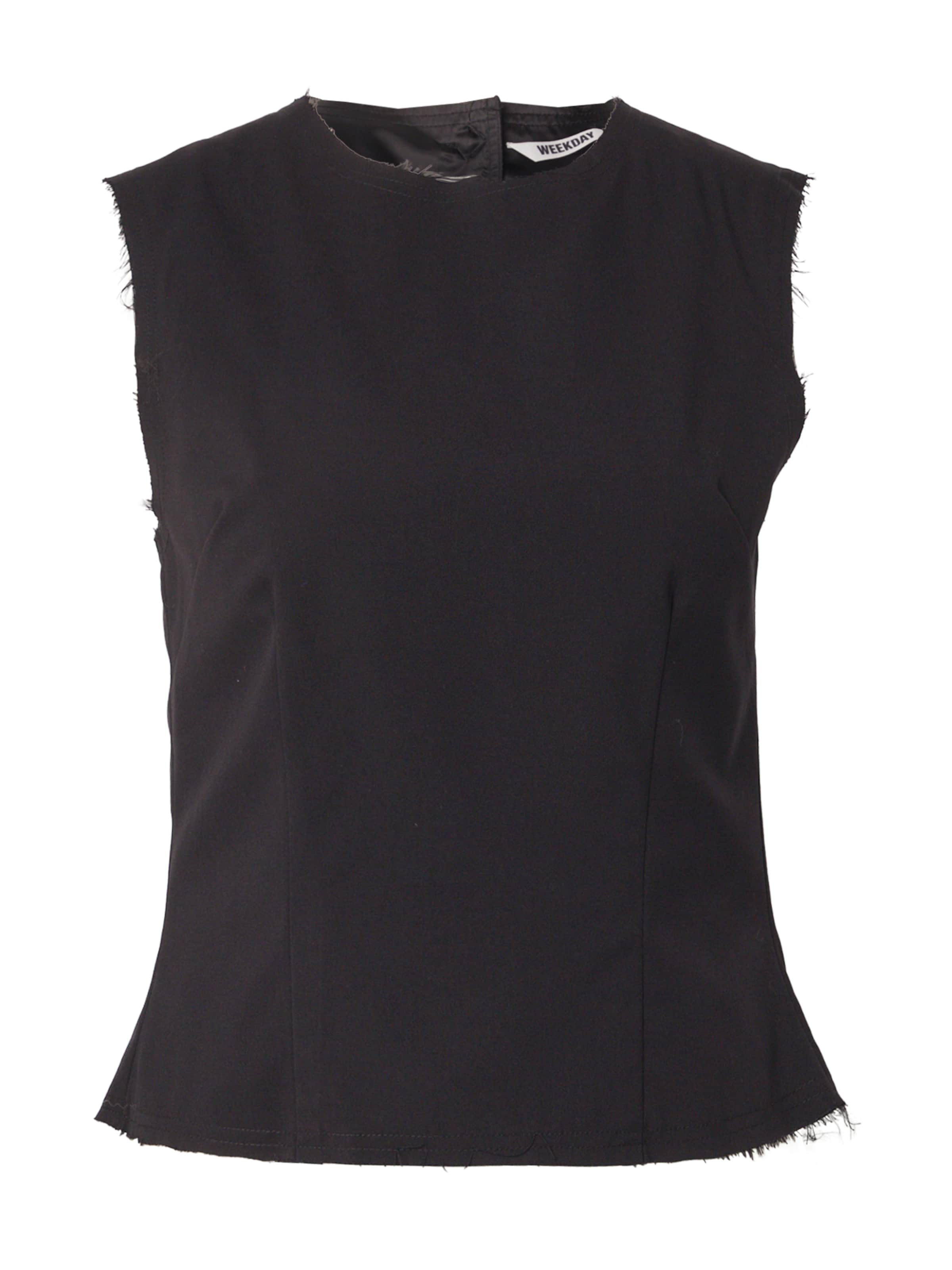 WEEKDAY Top – černá: přední strana