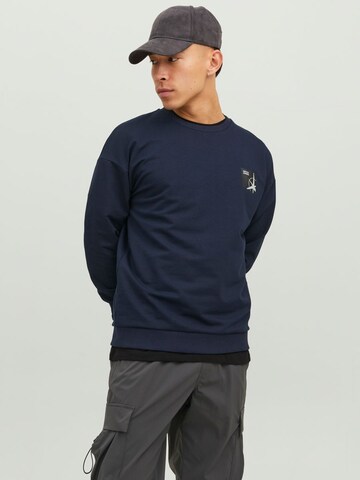 JACK & JONES Sweatshirt 'FILO' in Blue: front