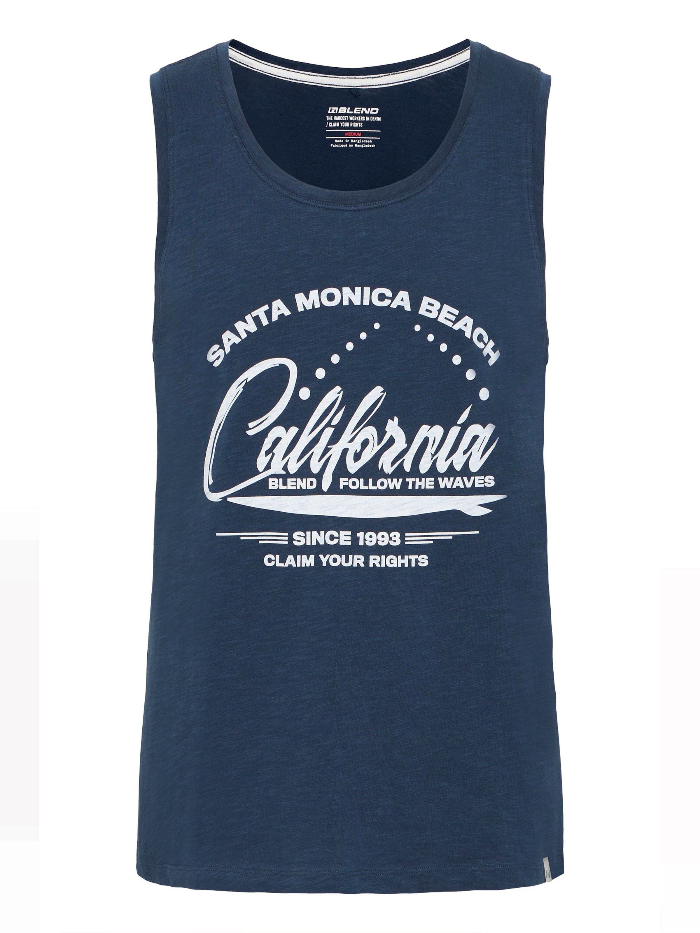 BLEND - Camisa 'GALIFO' em azul: frente