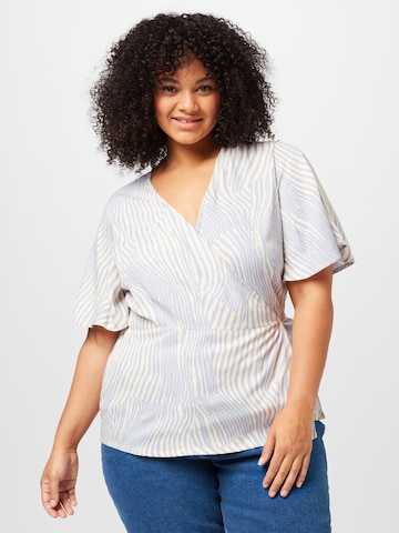 Selected Femme Curve Bluse 'VALENCIA' in Blau: predná strana