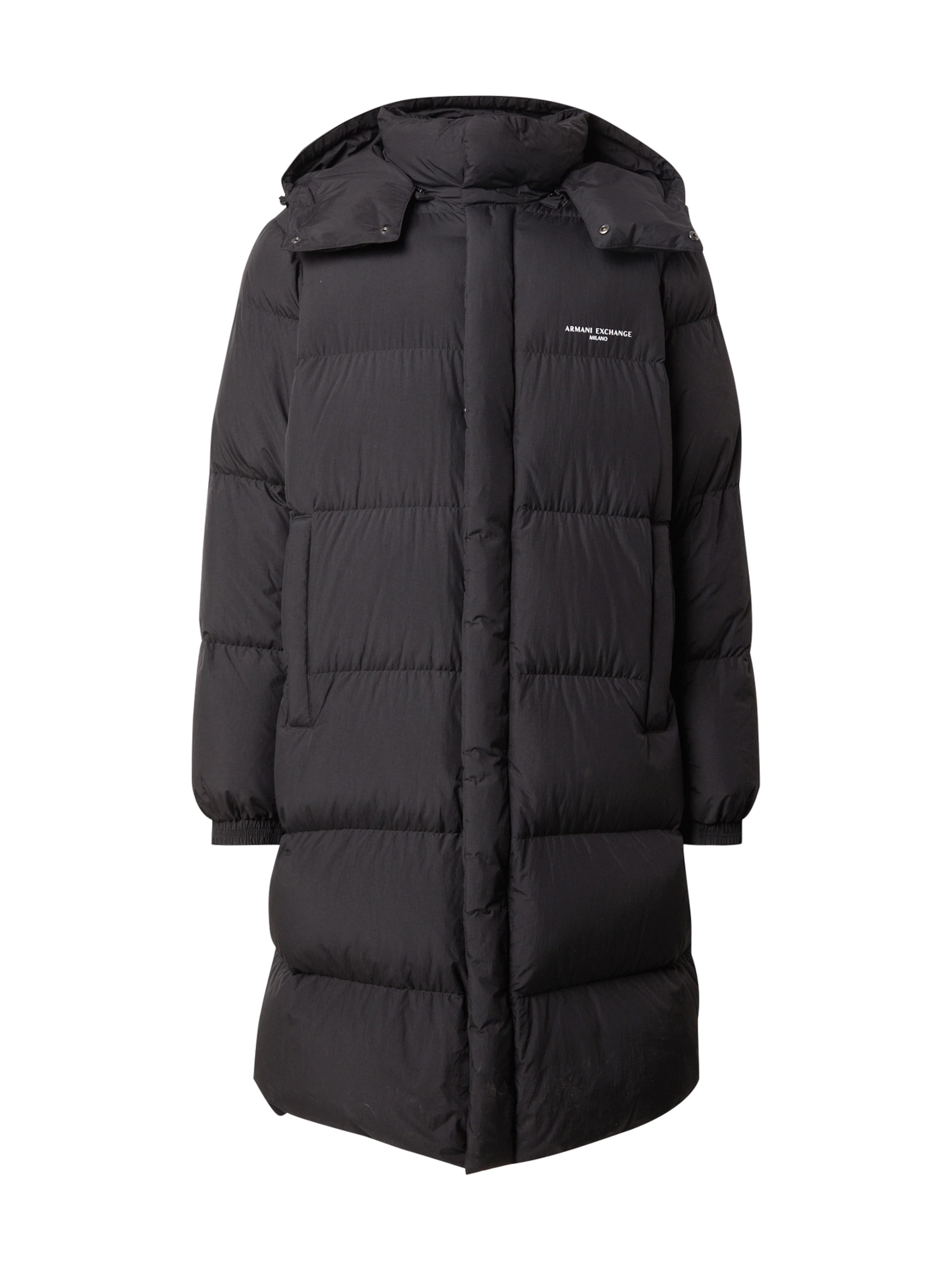 Cappotto invernale 'Piumino' di ARMANI EXCHANGE in nero: frontale