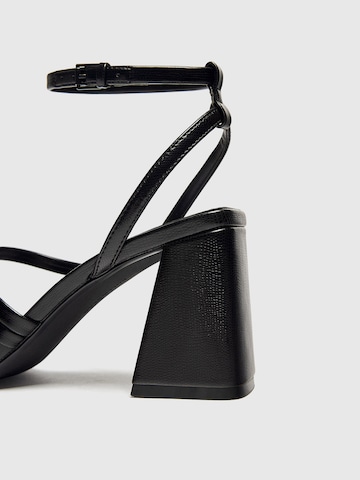 Pull&Bear Strap sandal in Black