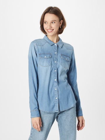 GUESS Blouse 'RILEY' in Blue: front