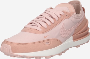 Nike Sportswear Rövid szárú edzőcipők 'Waffle One' - rózsaszín: elől