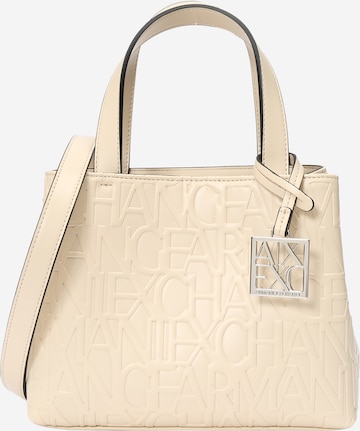 ARMANI EXCHANGE Handbag in Beige: front