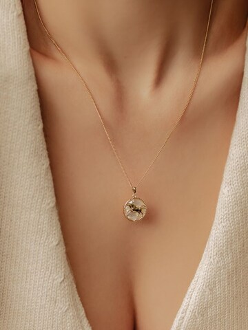 Hey Happiness Necklace 'Taurus' in Gold: front