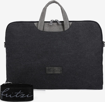 Fritzi aus Preußen Laptop Bag 'Izzy' in Black: front