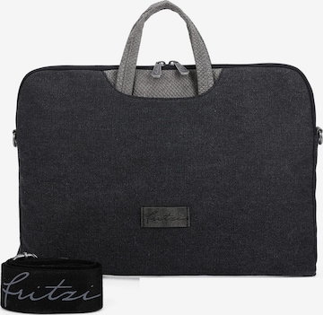 Fritzi aus Preußen Laptoptasche 'Izzy' in Schwarz: predná strana