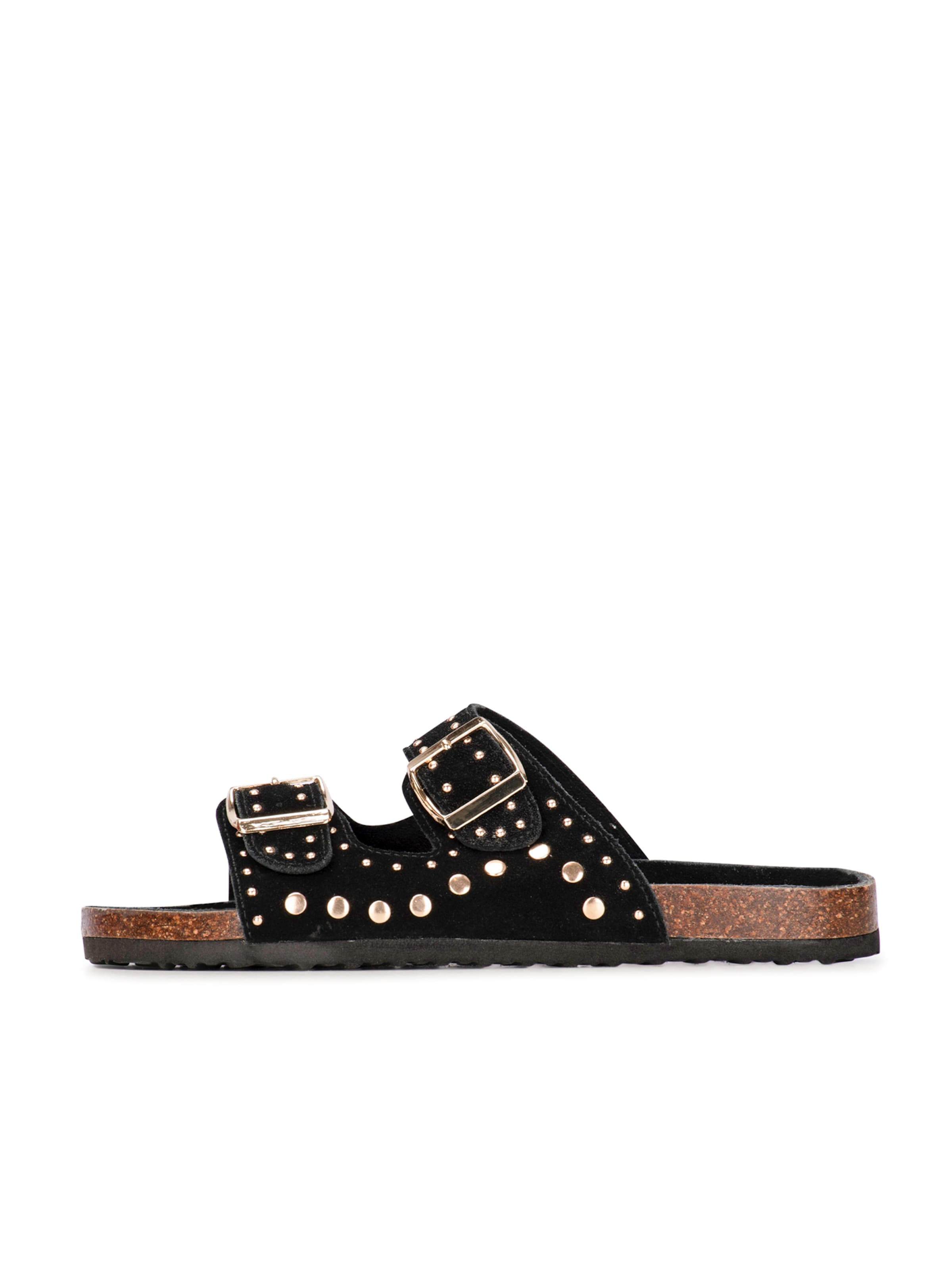 Mule 'Emmie' PS Poelman en noir : devant