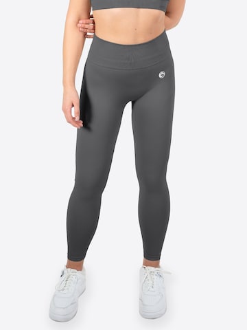 Skinny Pantalon de sport Stark Soul en gris : devant