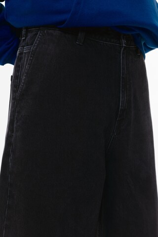 Baggy Jeans de la Pull&Bear pe negru