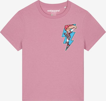 Watapparel Shirt ' Rollerskates ' in Pink: front