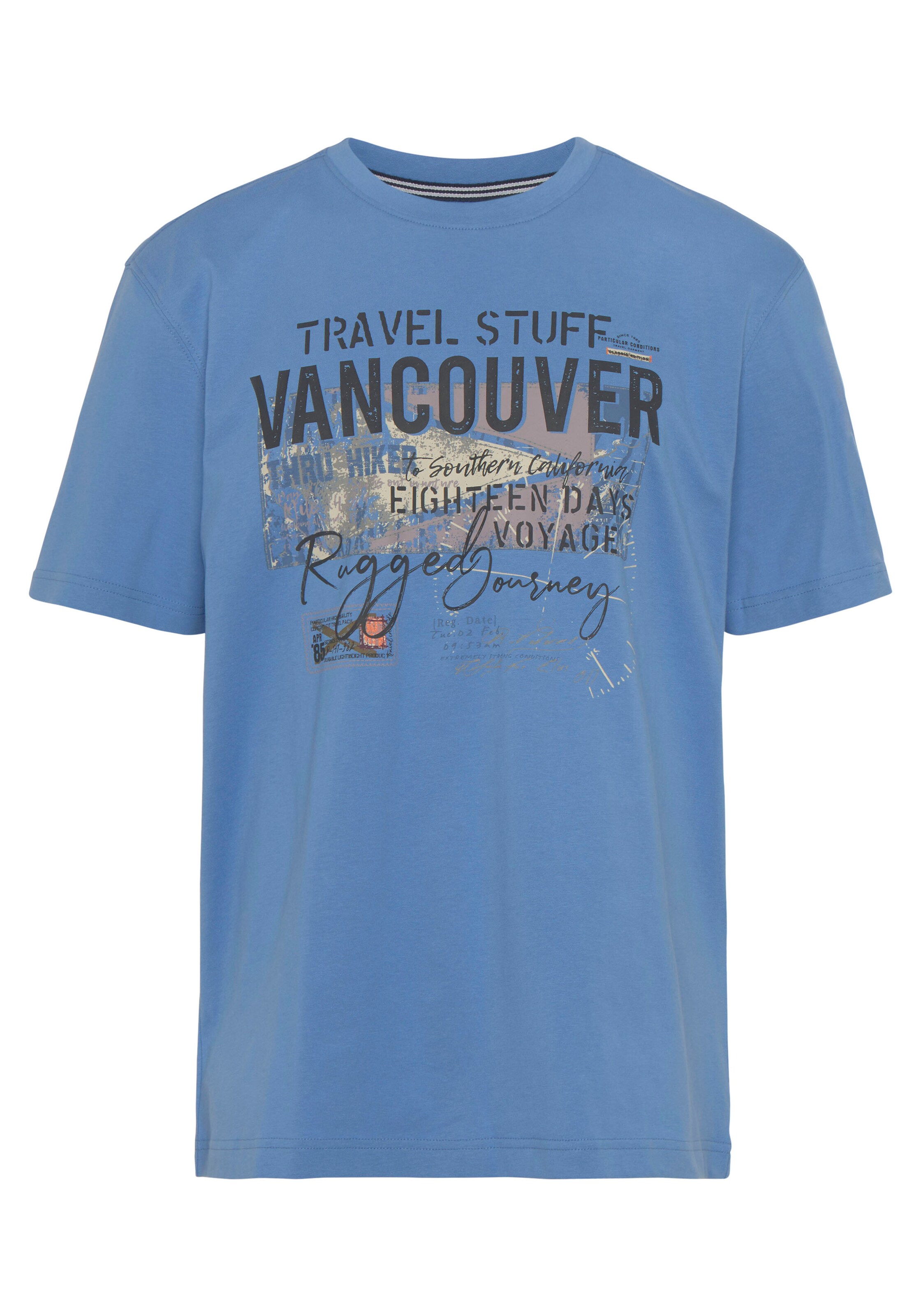 Man's World T-Shirt in Blau: Vorderseite