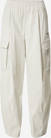 UNDER ARMOUR Baggy Urheiluhousut 'Unstoppable' värissä valkoinen: etupuoli