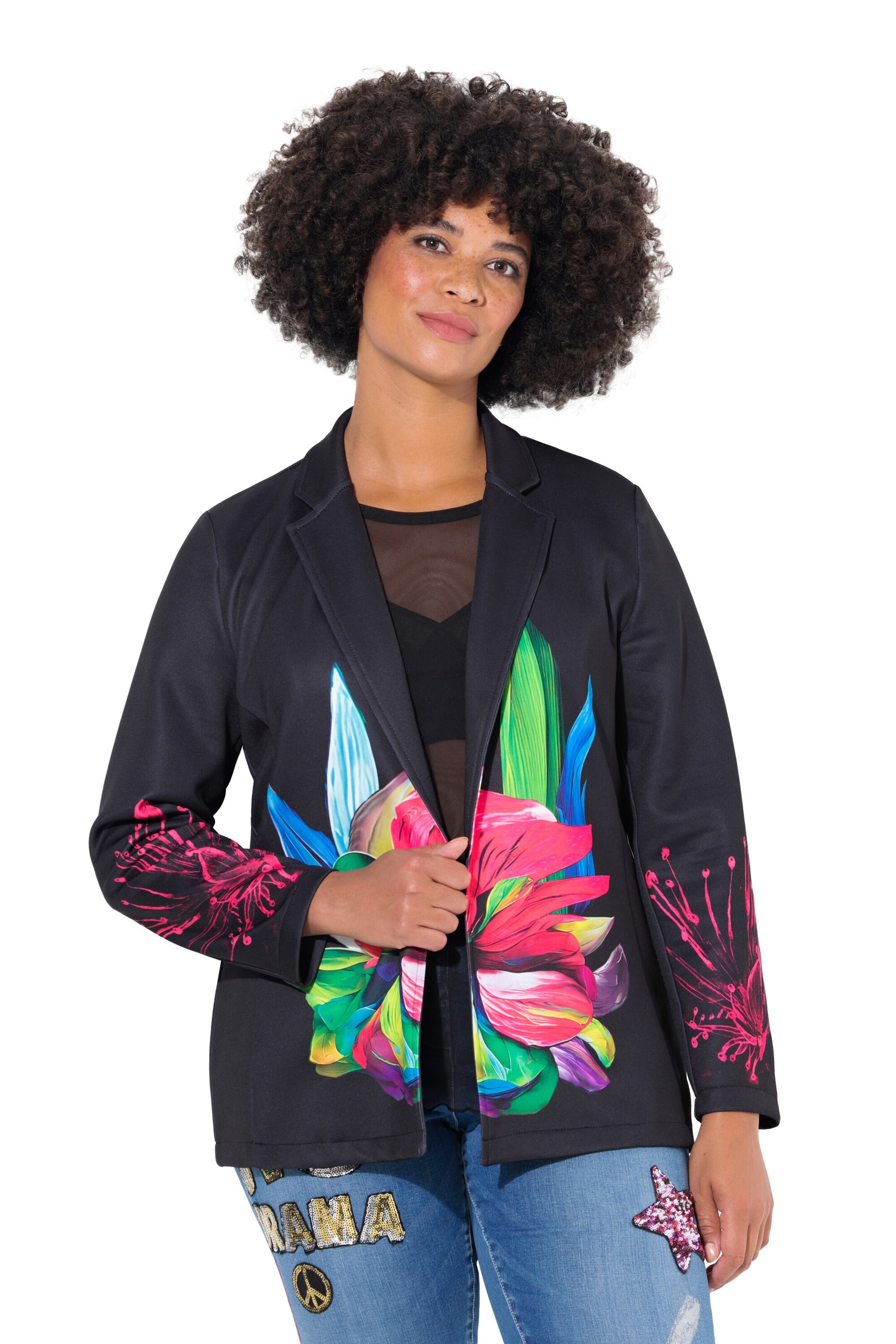 Angel of Style Blazer in Schwarz: Vorderseite