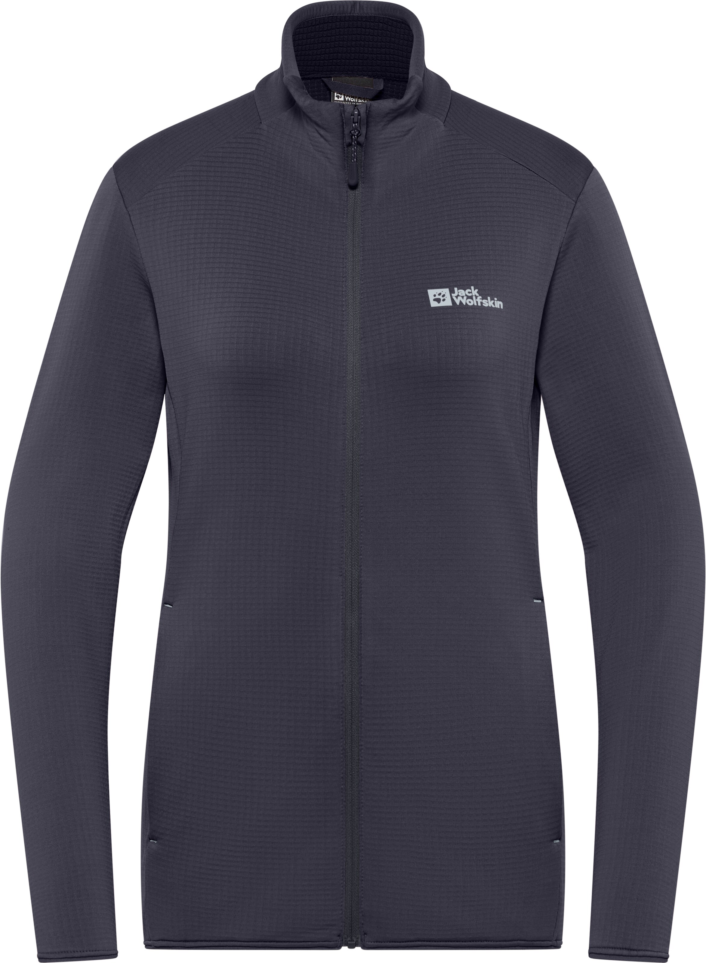 JACK WOLFSKIN Funktionsfleecejacke in Grau: Vorderseite