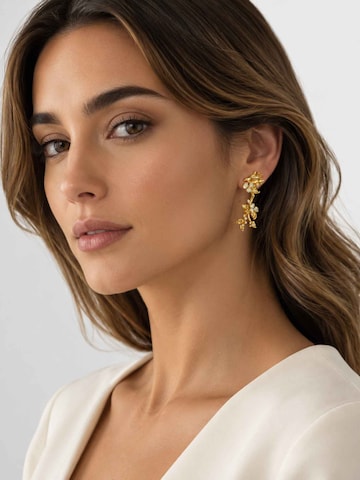 Boucles d'oreilles RteRme en or : devant