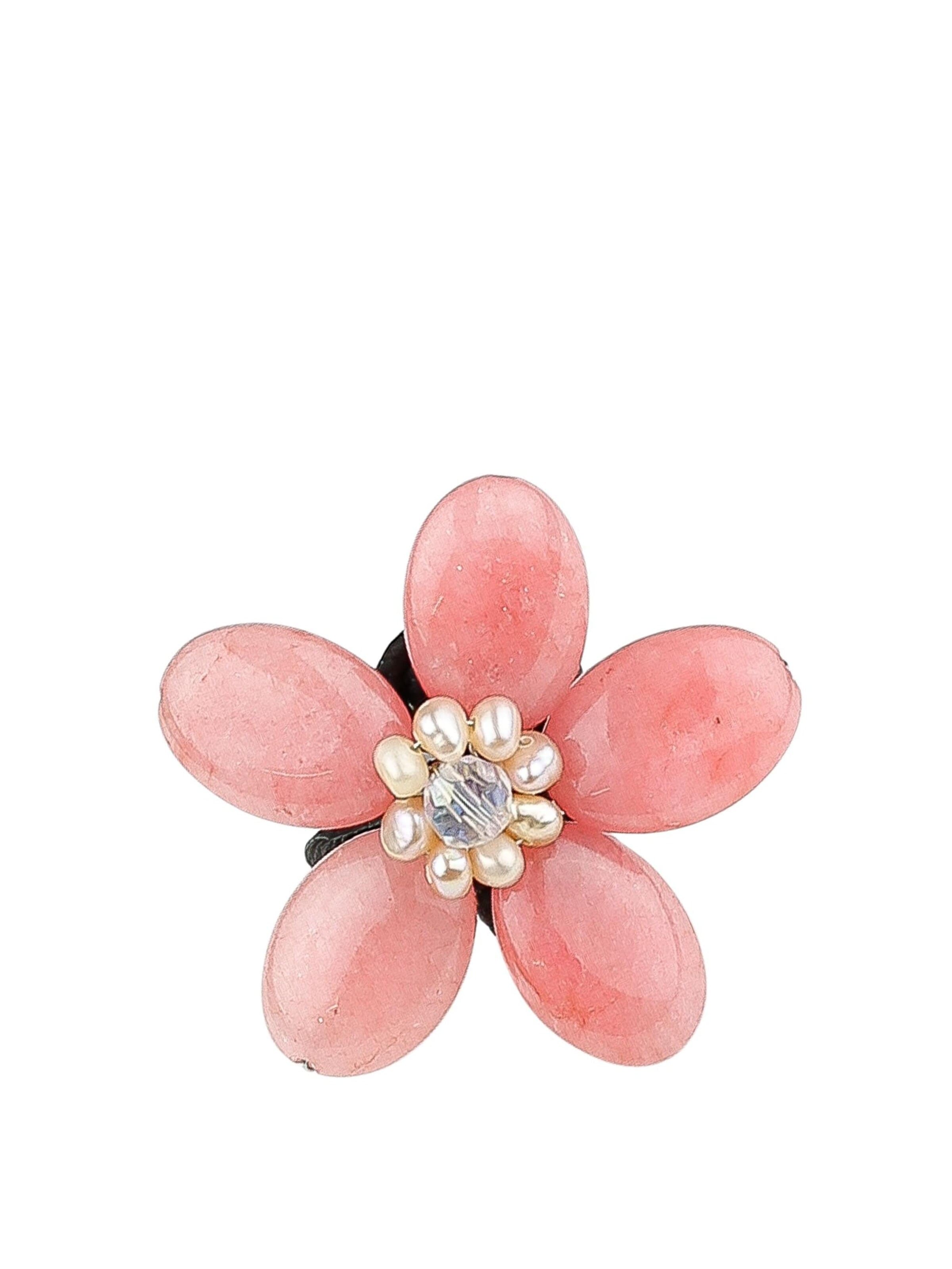 COLLEZIONE ALESSANDRO Ring 'Marseille'‌‌‌‌‌‌ in Pink: Vorderseite