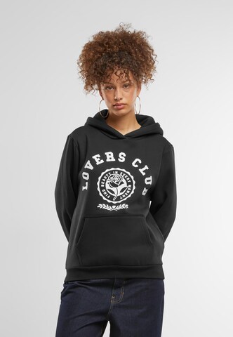 Miss Tee Sweatshirt 'Lovers Club' in Black
