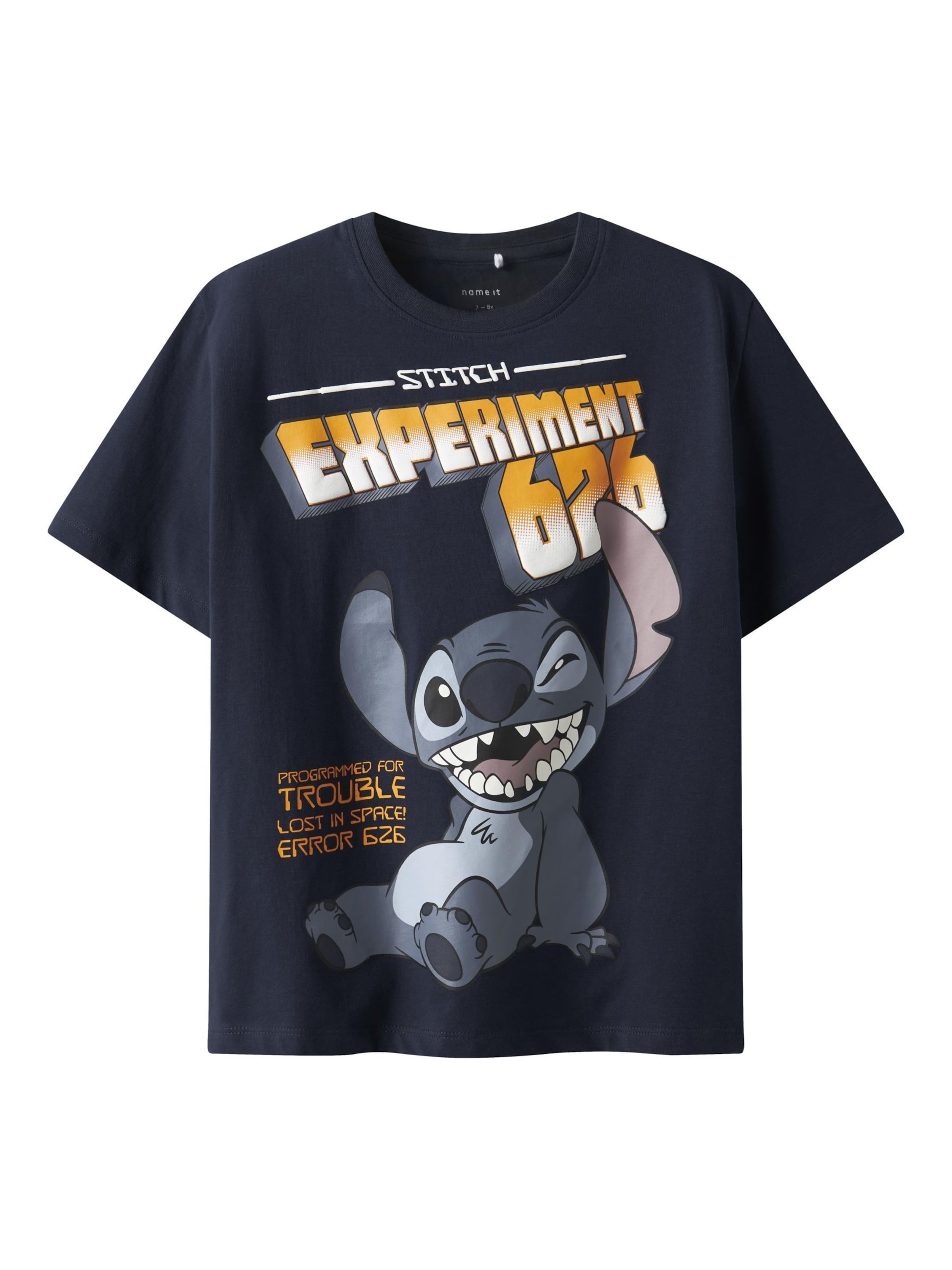 NAME IT - Camiseta 'Stitch' en azul: frente