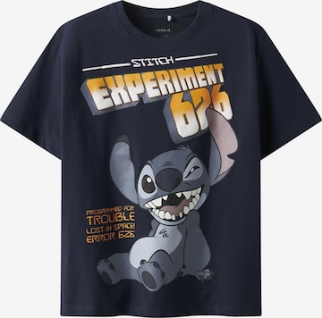 NAME IT Shirts 'Stitch' i blå: forside