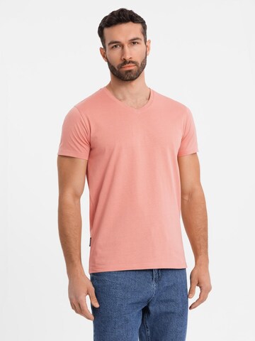 Ombre Shirt in Roze: voorkant